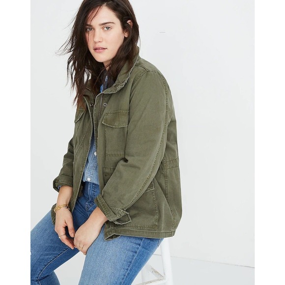Madewell Olive Jean Jacket - Picture 1 of 12